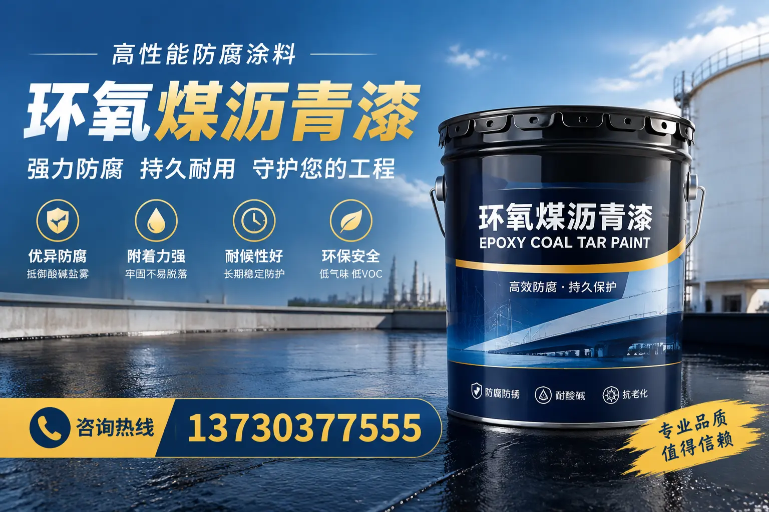 环氧煤沥青漆的耐久性分析，适合永丰的使用场景